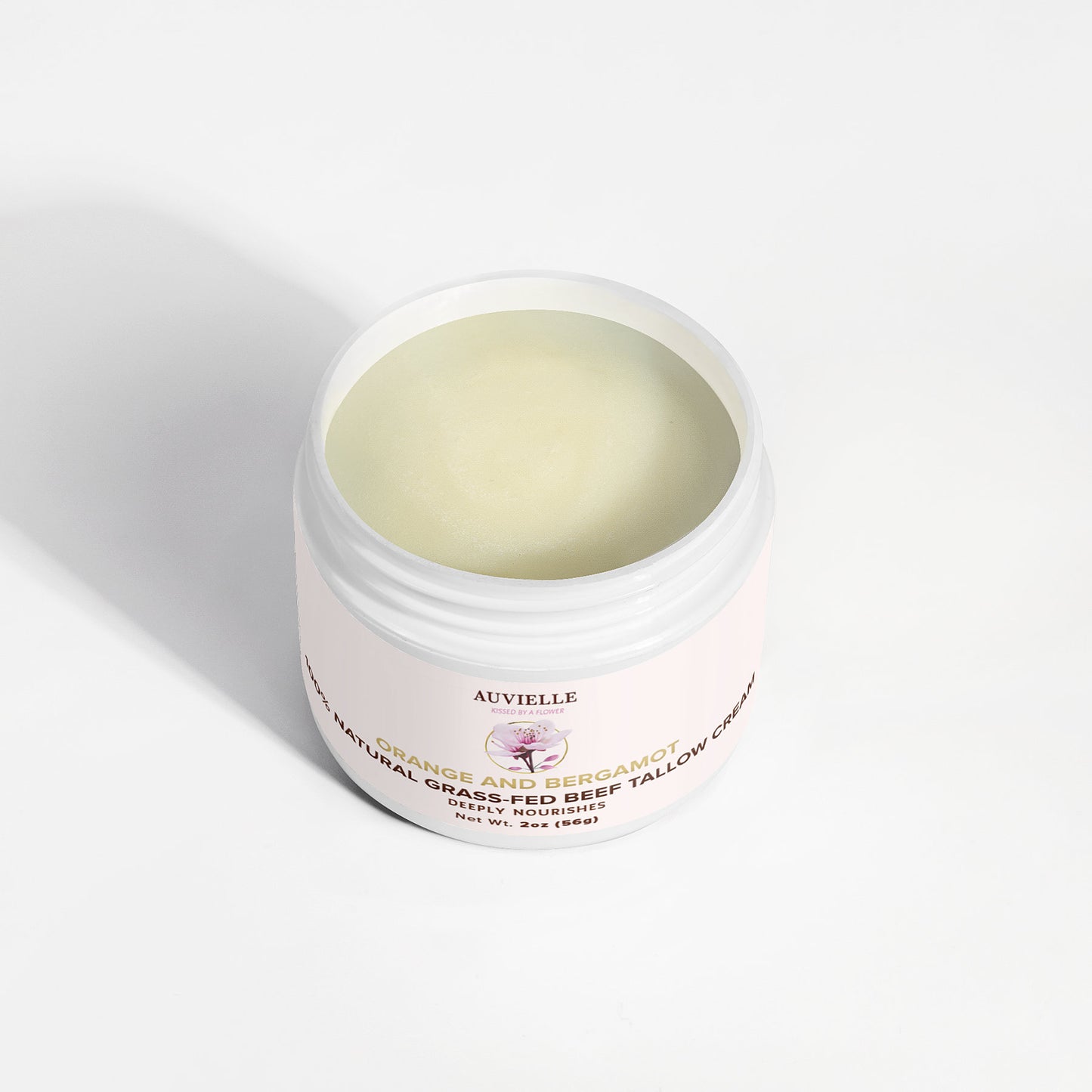 100% Natural Grass-Fed Beef Tallow Cream (Orange & Bergamot)