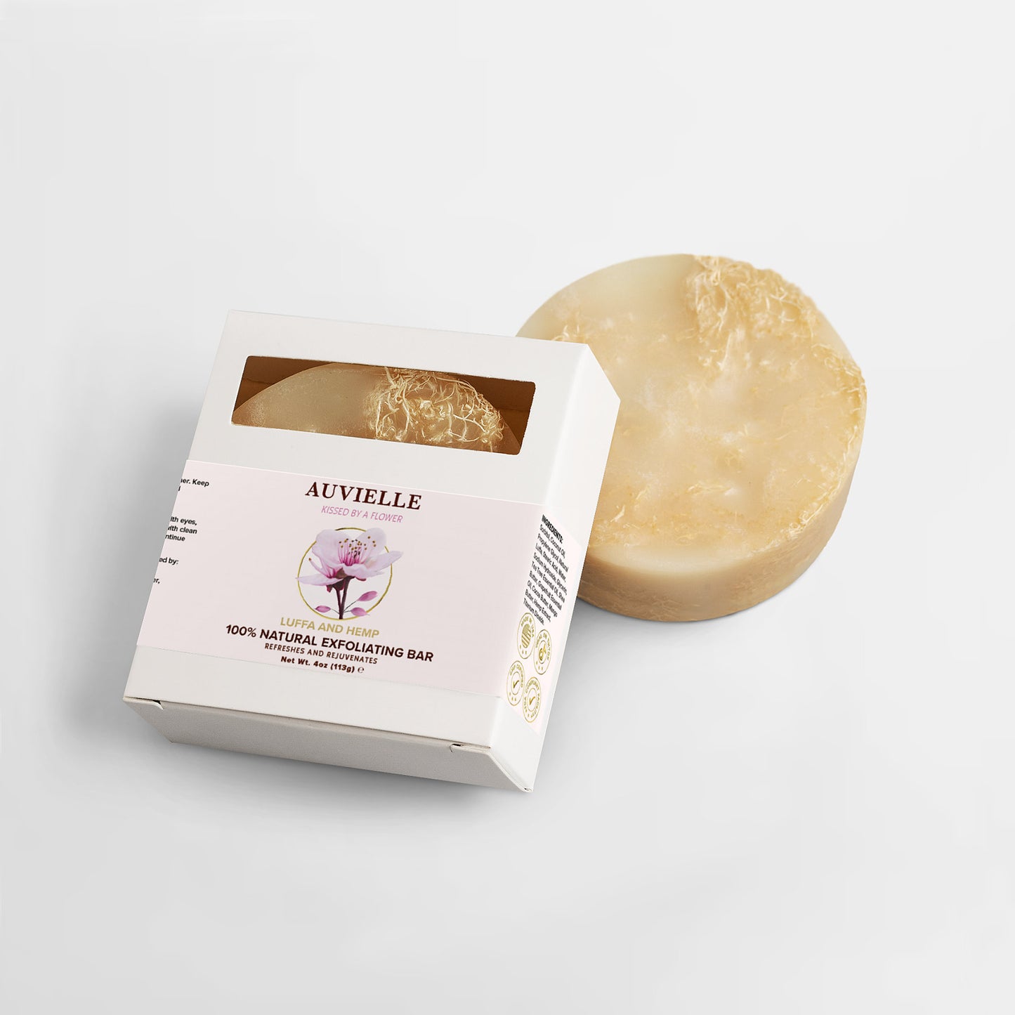 100% Natural Exfoliating Luffa Bar