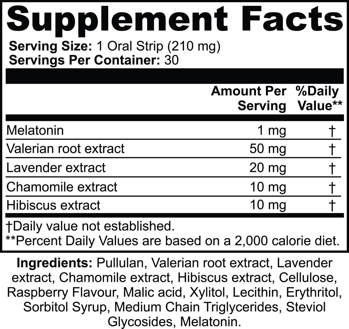 Melatonin Sleep Strips